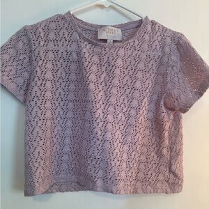 Francesca's Collections Lavender Lace Top